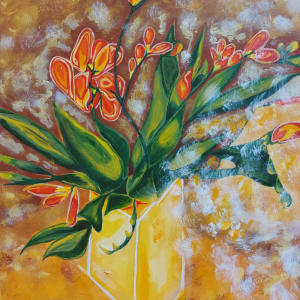 Golden Vase : Vase Series 4 by Karen Osborne