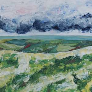 Devon distance by KJOsborne Artist  Image: Fields as far as the eye can see on a warm Summers day