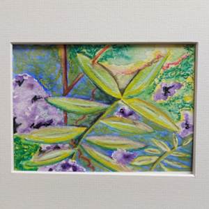 Summer Floral 1 by KJOsborne Artist  Image: Watercolour of lilac Summer flowers and leaves. 