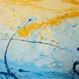 Sun Chases Ocean by Artist Aimee J  Image: Detail