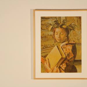 Chromatic Vermeer (Set of Six Paintings) by George Deem (American, 1932-2008) 