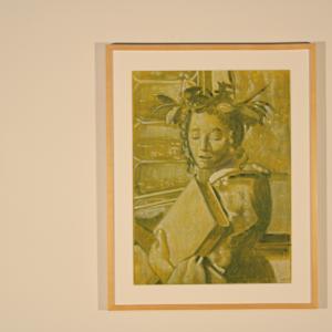 Chromatic Vermeer (Set of Six Paintings) by George Deem (American, 1932-2008) 