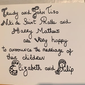 Wedding Announcement by Niki de Saint Phalle (French-American, 1930-2002) 