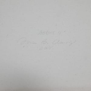 Untitled by Dana Clancy  Image: Writing on back & Signature