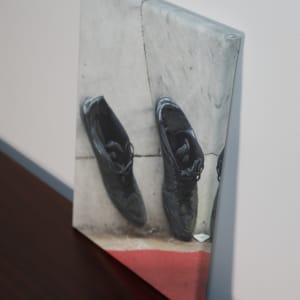 Man's Shoes Outside A Mosque, Istanbul by Helen Donis-Keller  Image: Top left corner