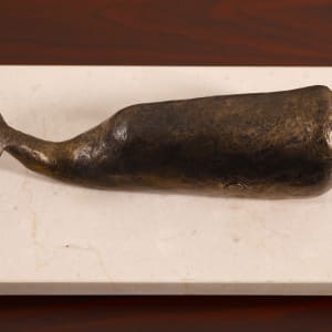 Happy Go Lucky Smiling Whale A/P by Nancy Schön  Image: Close up