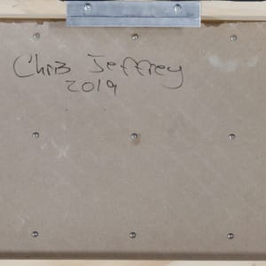 Untitled by Chris Jeffery  Image: Writing on back and possible signature