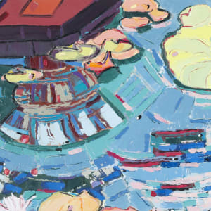 Into the Pond II by Nan Hass Feldman  Image: Close up