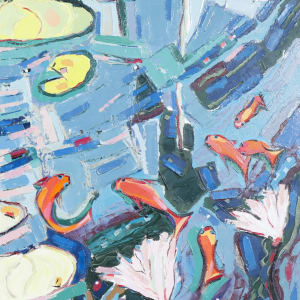 Into the Pond II by Nan Hass Feldman  Image: Close up