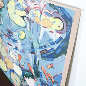 Into the Pond II by Nan Hass Feldman  Image: Top right corner
