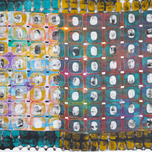 Technicolor Fence Patterns #4 by Jeanne Williamson Ostroff