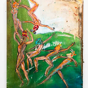 Dancing Figures (12 canvases) by Rumiko "Rumi"  Tsuda Estate, Image 9.