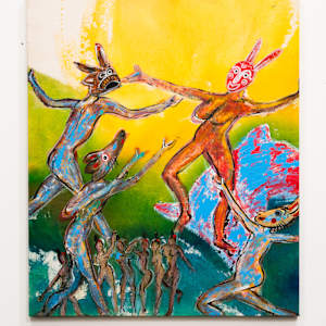 Dancing Figures (12 canvases) by Rumiko "Rumi"  Tsuda Estate, Image 11.