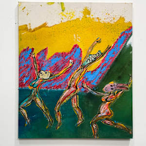 Dancing Figures (12 canvases) by Rumiko "Rumi"  Tsuda Estate, Image 12.