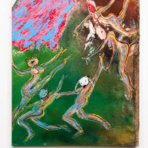 Dancing Figures (12 canvases) by Rumiko "Rumi"  Tsuda Estate, Image 13.