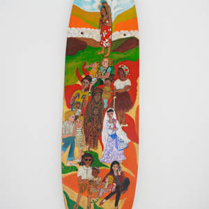 Skateboard Deck - Mother & Child by Rumi Tsuda Estate