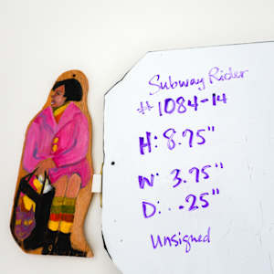 New York Subway Rider from "Manhattan Peace Shrine With 108 Subway Riders" by Rumiko "Rumi"  Tsuda Estate, Image 1.