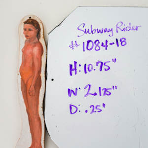 Wooden Figure from "Manhattan Peace Shrine With 108 Subway Riders" by Rumiko "Rumi"  Tsuda Estate, Image 1.