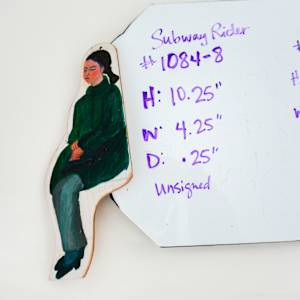 New York Subway Rider from "Manhattan Peace Shrine With 108 Subway Riders" by Rumiko "Rumi"  Tsuda Estate, Image 1.