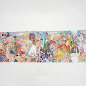 1088 - President Obama & NYC Museum Visitors by Rumiko "Rumi"  Tsuda Estate, Image 3.