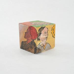 Hand Painted Wood Block by Rumiko "Rumi"  Tsuda Estate, Image 3.