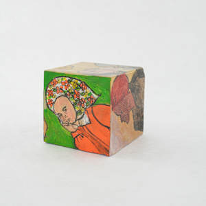 Hand Painted Wood Block by Rumiko "Rumi"  Tsuda Estate, Image 5.