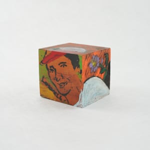 Hand Painted Wood Block by Rumiko "Rumi"  Tsuda Estate, Image 4.