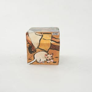 Hand Painted Wood Block by Rumiko "Rumi"  Tsuda Estate, Image 2.