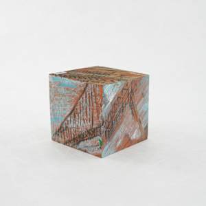 Hand Painted Wood Block by Rumiko "Rumi"  Tsuda Estate, Image 4.