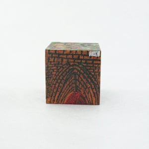 Hand Painted Wood Block by Rumiko "Rumi"  Tsuda Estate, Image 2.