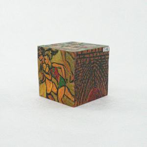 Hand Painted Wood Block by Rumiko "Rumi"  Tsuda Estate, Image 3.