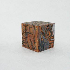 Hand Painted Wood Block by Rumiko "Rumi"  Tsuda Estate, Image 4.