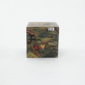 Hand Painted Wood Block by Rumiko "Rumi"  Tsuda Estate, Image 2.