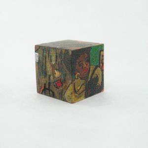 Hand Painted Wood Block by Rumiko "Rumi"  Tsuda Estate, Image 4.