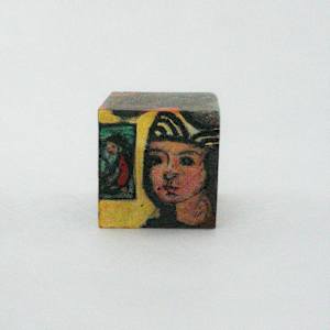 Hand Painted Wood Block by Rumiko "Rumi"  Tsuda Estate, Image 6.
