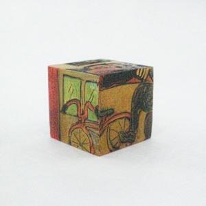 Hand Painted Wood Block by Rumiko "Rumi"  Tsuda Estate, Image 7.
