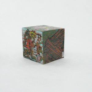 Hand Painted Wood Block by Rumiko "Rumi"  Tsuda Estate, Image 5.