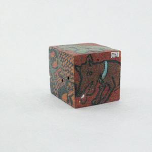 Hand Painted Wood Block by Rumiko "Rumi"  Tsuda Estate, Image 3.