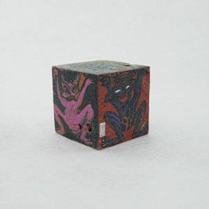 Hand Painted Wood Block by Rumiko "Rumi"  Tsuda Estate, Image 3.