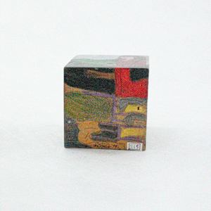 Hand Painted Wood Block by Rumiko "Rumi"  Tsuda Estate, Image 2.