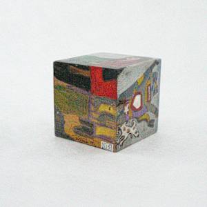 Hand Painted Wood Block by Rumiko "Rumi"  Tsuda Estate, Image 4.