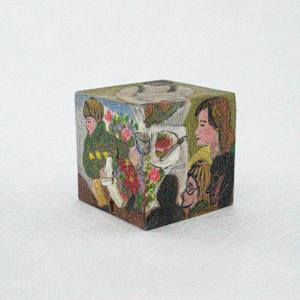 Hand Painted Wood Block by Rumiko "Rumi"  Tsuda Estate, Image 5.