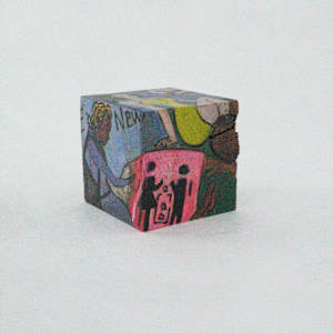 Hand Painted Wood Block by Rumiko "Rumi"  Tsuda Estate, Image 7.