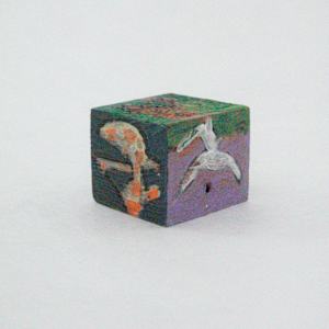 Hand Painted Wood Block by Rumiko "Rumi"  Tsuda Estate, Image 3.
