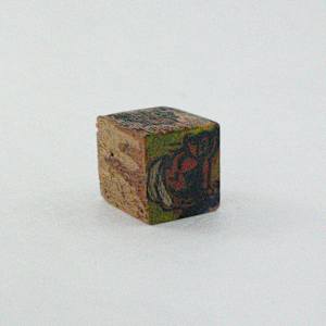 Hand Painted Wood Block by Rumiko "Rumi"  Tsuda Estate, Image 3.