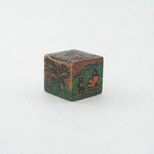 Hand Painted Wood Block by Rumiko "Rumi"  Tsuda Estate, Image 4.