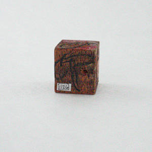 Hand Painted Wood Block by Rumiko "Rumi"  Tsuda Estate, Image 2.