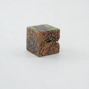 Hand Painted Wood Block by Rumiko "Rumi"  Tsuda Estate, Image 5.