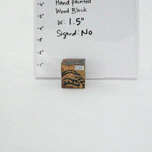 Hand Painted Wood Block by Rumiko "Rumi"  Tsuda Estate, Image 1.