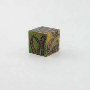 Hand Painted Wood Block by Rumiko "Rumi"  Tsuda Estate, Image 4.